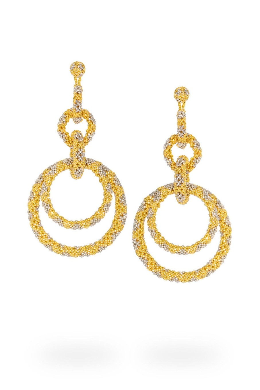 Women Kuu Earrings | 5 Hoop Earings -Gold Platinum