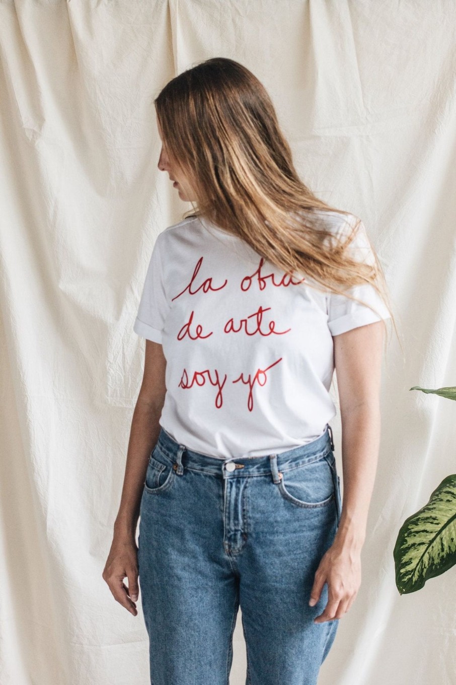 Women LA OBRA DE ARTE SOY YO Tops | Classic T-Shirt Lodasy Red