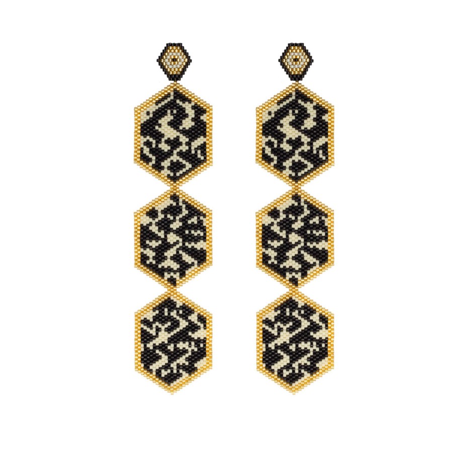 Women BOCANEGRA Earrings | Golden Vaca Three Horus Earrings