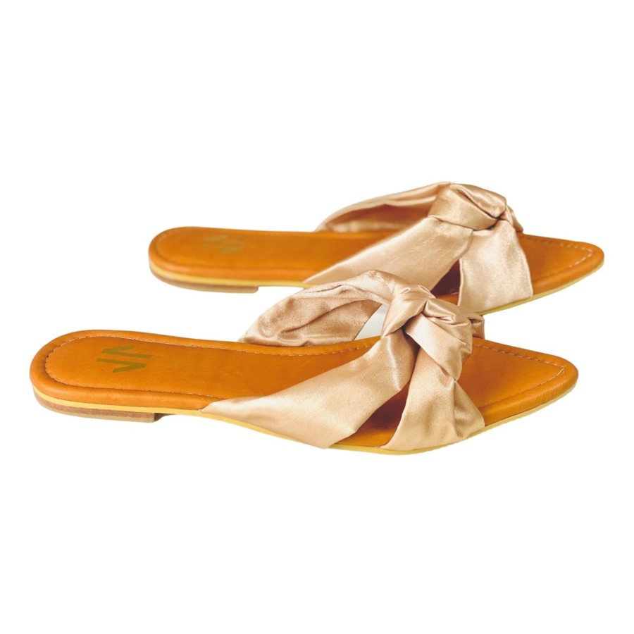 Women Silvia Cobos Sandals | Flat Sandals Silvia Cobos Love Beige