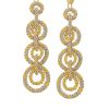 Women Kuu Earrings | Chain Hoop Earrings-Gold-Platinum