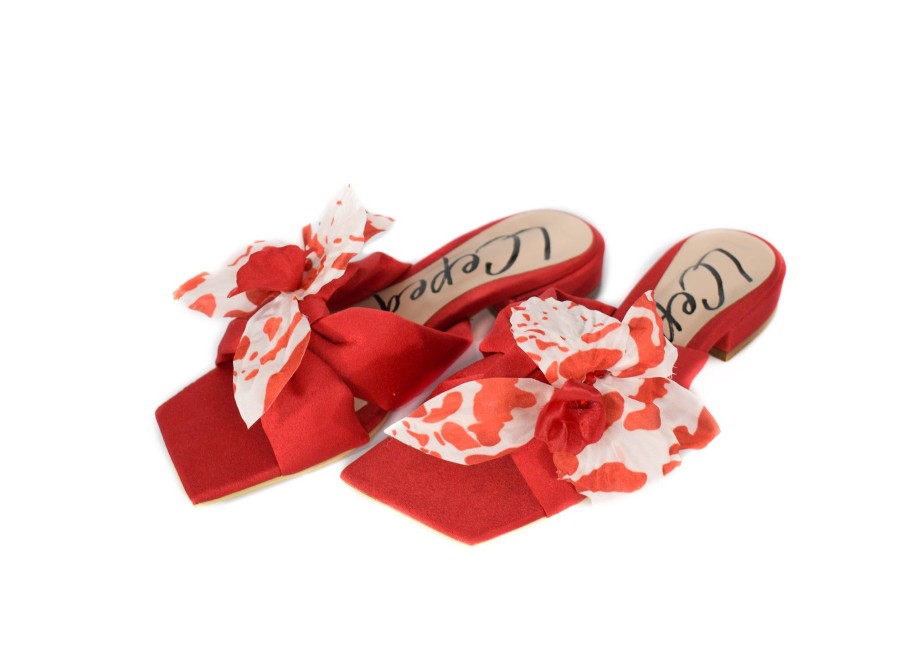 Women LAURA CEPEDA Flats | Rincon Red Flats