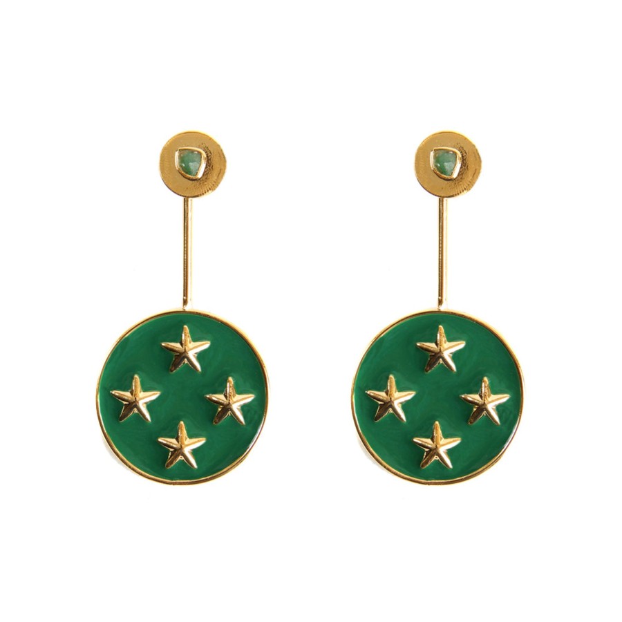 Women TAO BY VANESSA ARCILA Earrings | Kyra Green Earrings 2 In 1