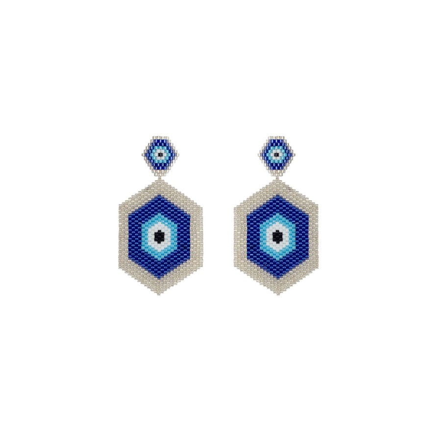 Women BOCANEGRA Earrings | Silver Sea Aforism Earrings