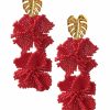 Women JETLAG_MODE Earrings | Red Garden Earrings (2F)