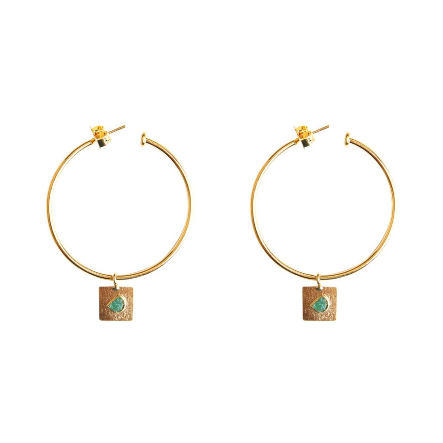 Women TAO BY VANESSA ARCILA Earrings | Simple Pendant Square Earrings