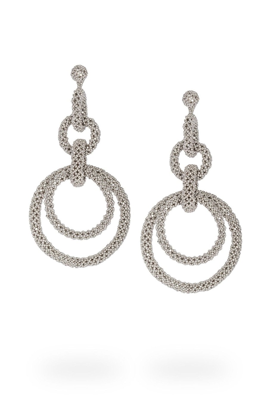 Women Kuu Earrings | 5 Hoop Earings-Platinun