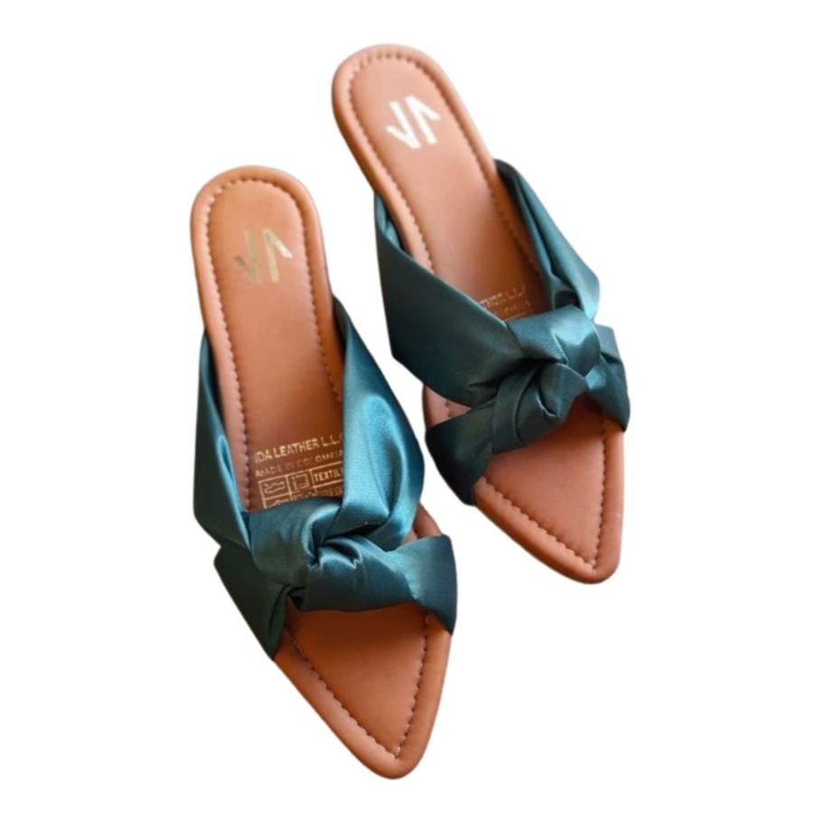 Women Silvia Cobos Sandals | Silvia Cobos Love Emerald Green