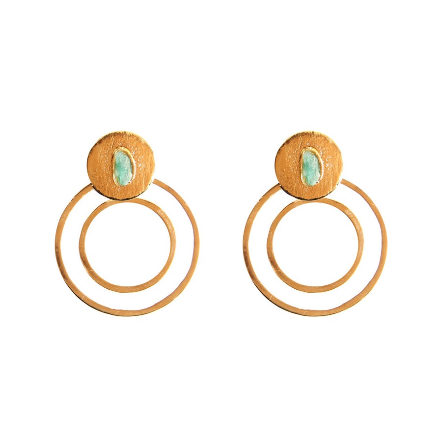 Women TAO BY VANESSA ARCILA Earrings | Circle White Earrings Small. 2 In1