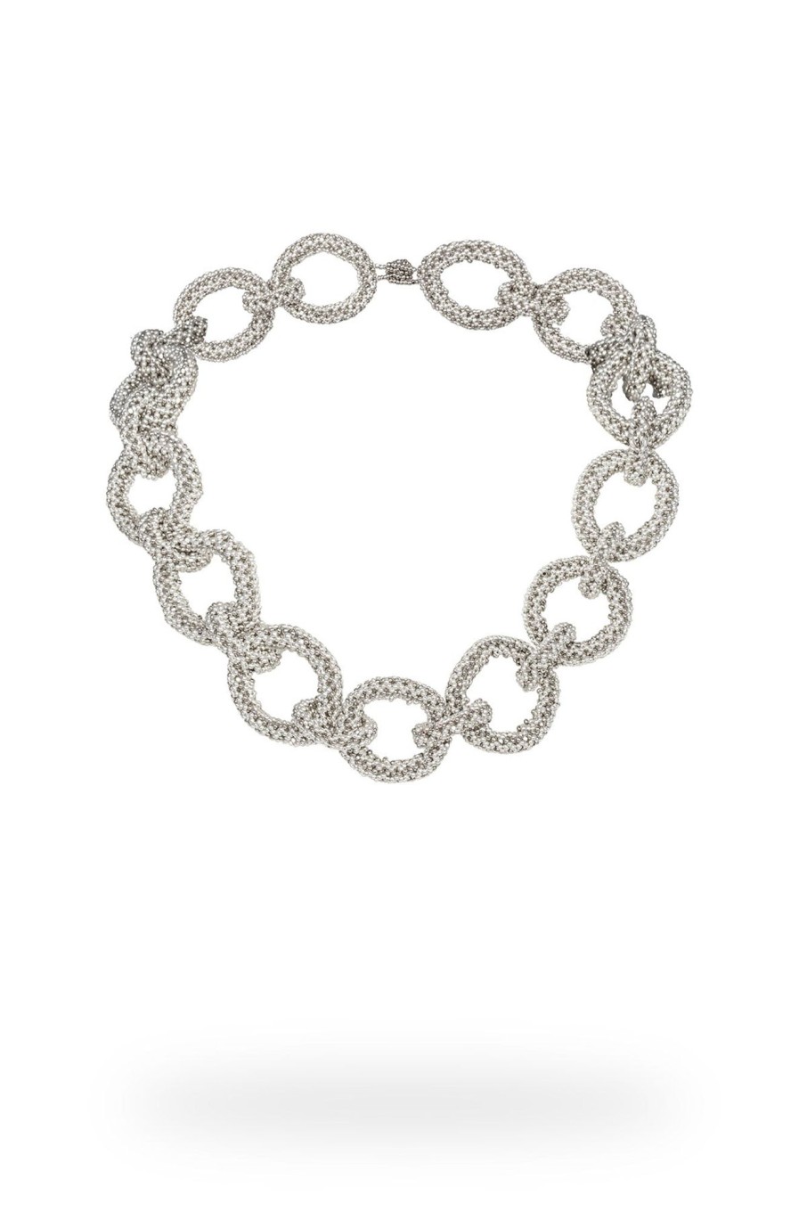 Women Kuu Necklaces | Big Chain Necklace-Platinum/Silver