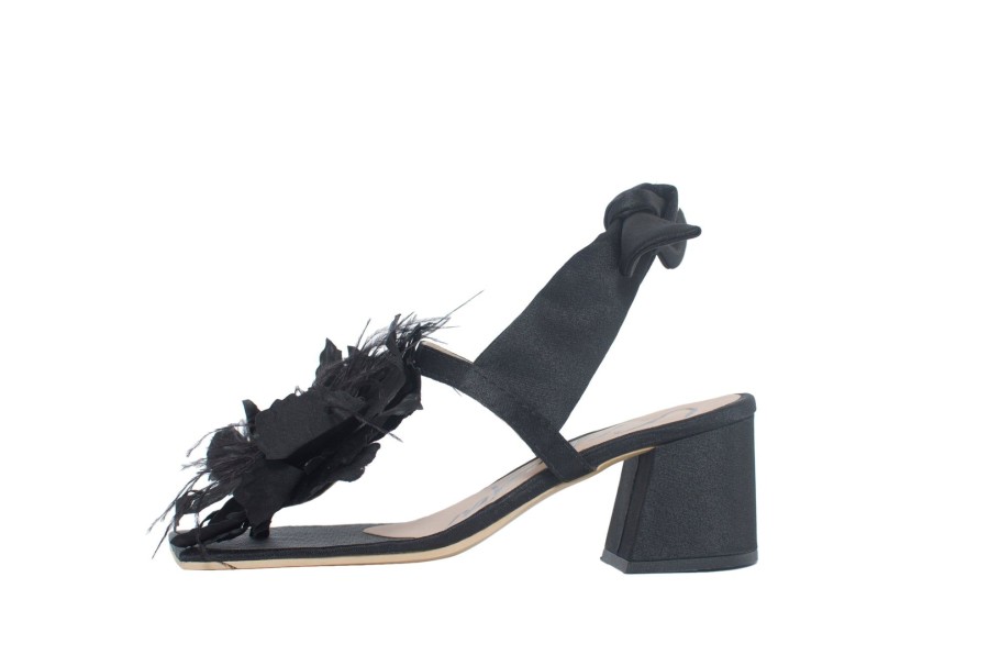 Women LAURA CEPEDA Sandals | Mai Square Sandals Black