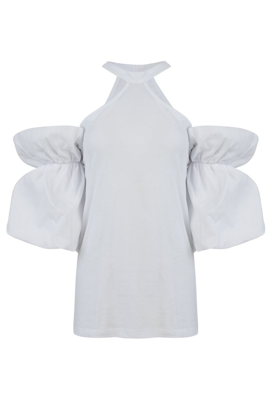 Women A MODO MIO Tops | Mangle White Top