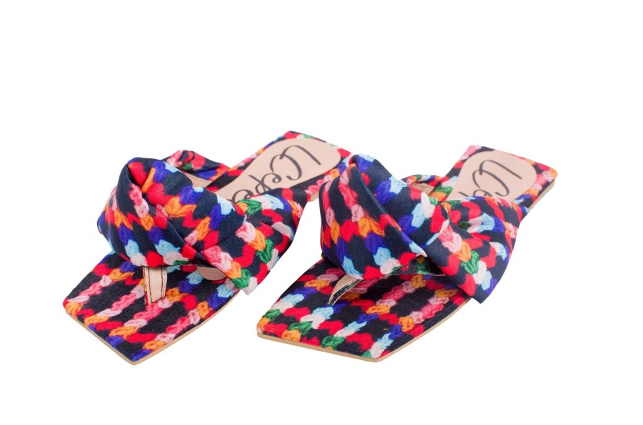 Women LAURA CEPEDA Flats | Nacari Mixed Flipflop