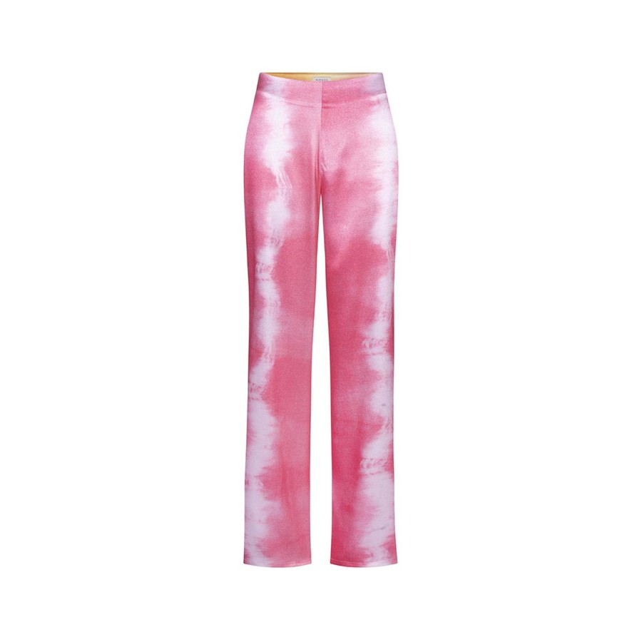 Women Hipnos Int Pants & Shorts | Coral Tie Dye Tyana Pants