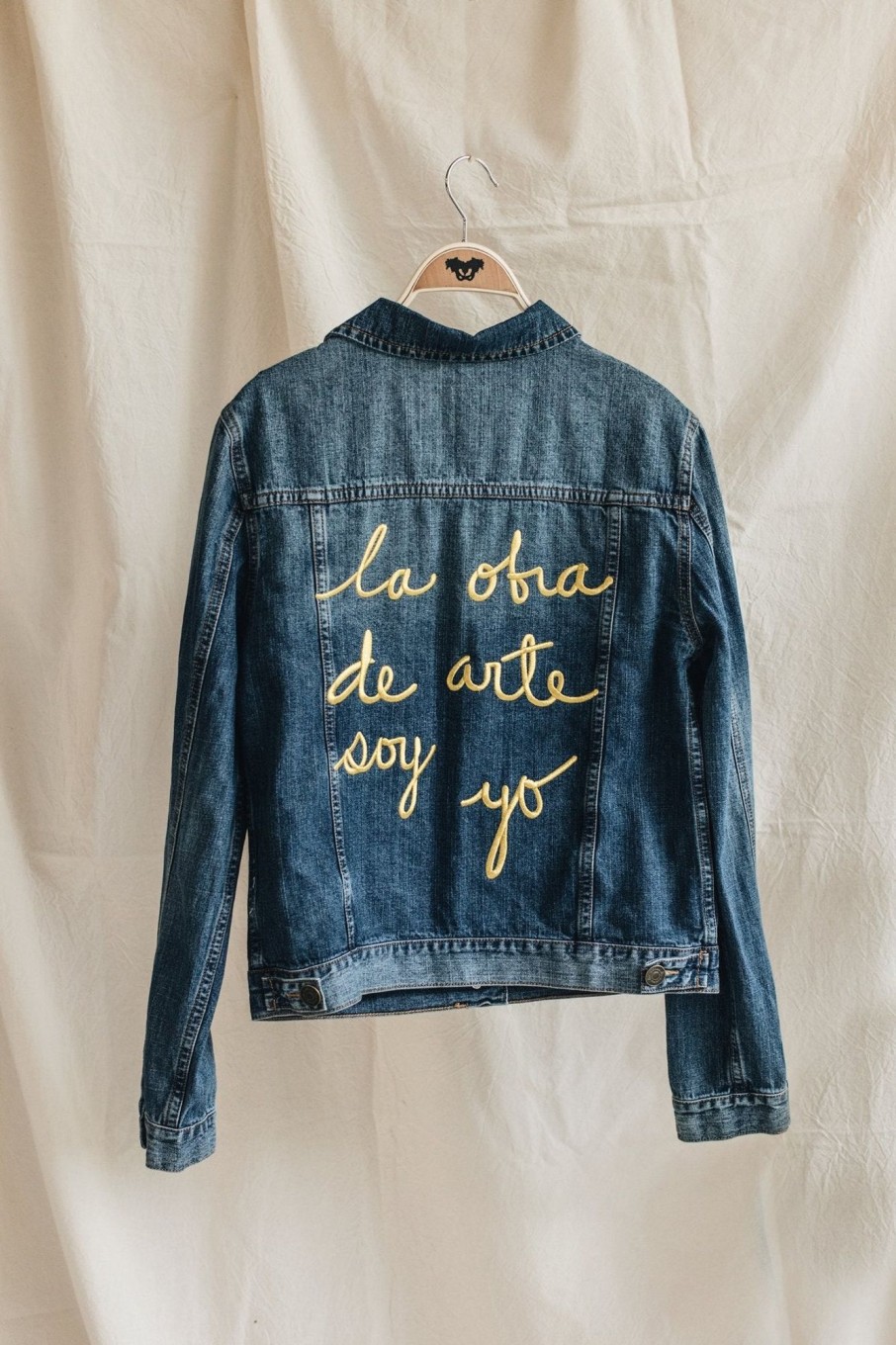 Women LA OBRA DE ARTE SOY YO Jackets | Classic Denim Jacket Lodasy