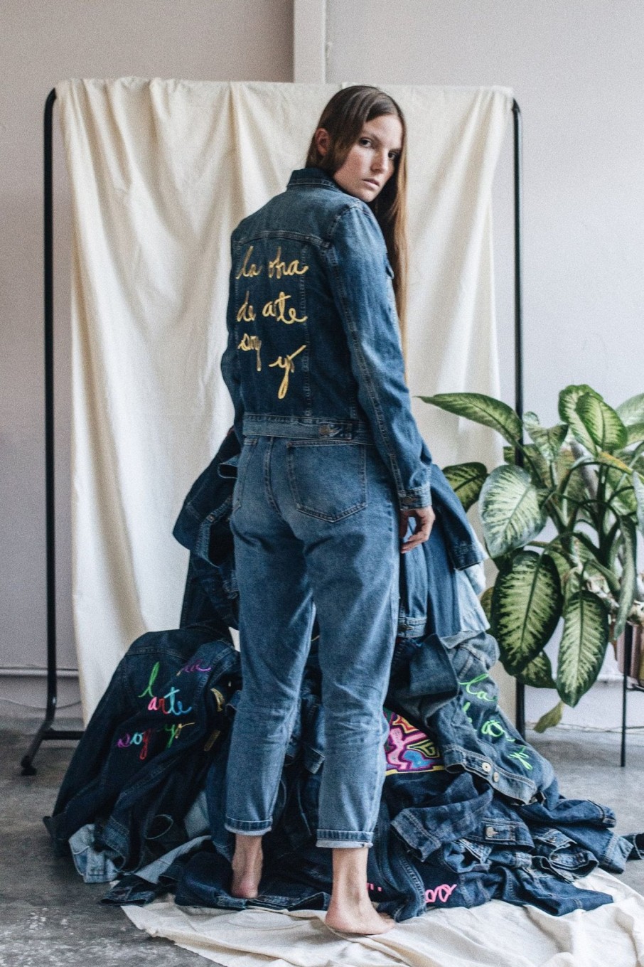 Women LA OBRA DE ARTE SOY YO Jackets | Classic Denim Jacket Lodasy