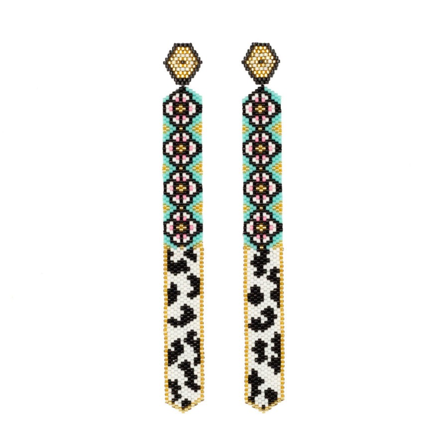 Women BOCANEGRA Earrings | Caleidoscopio Y Golden Vaca Cuento Earrings