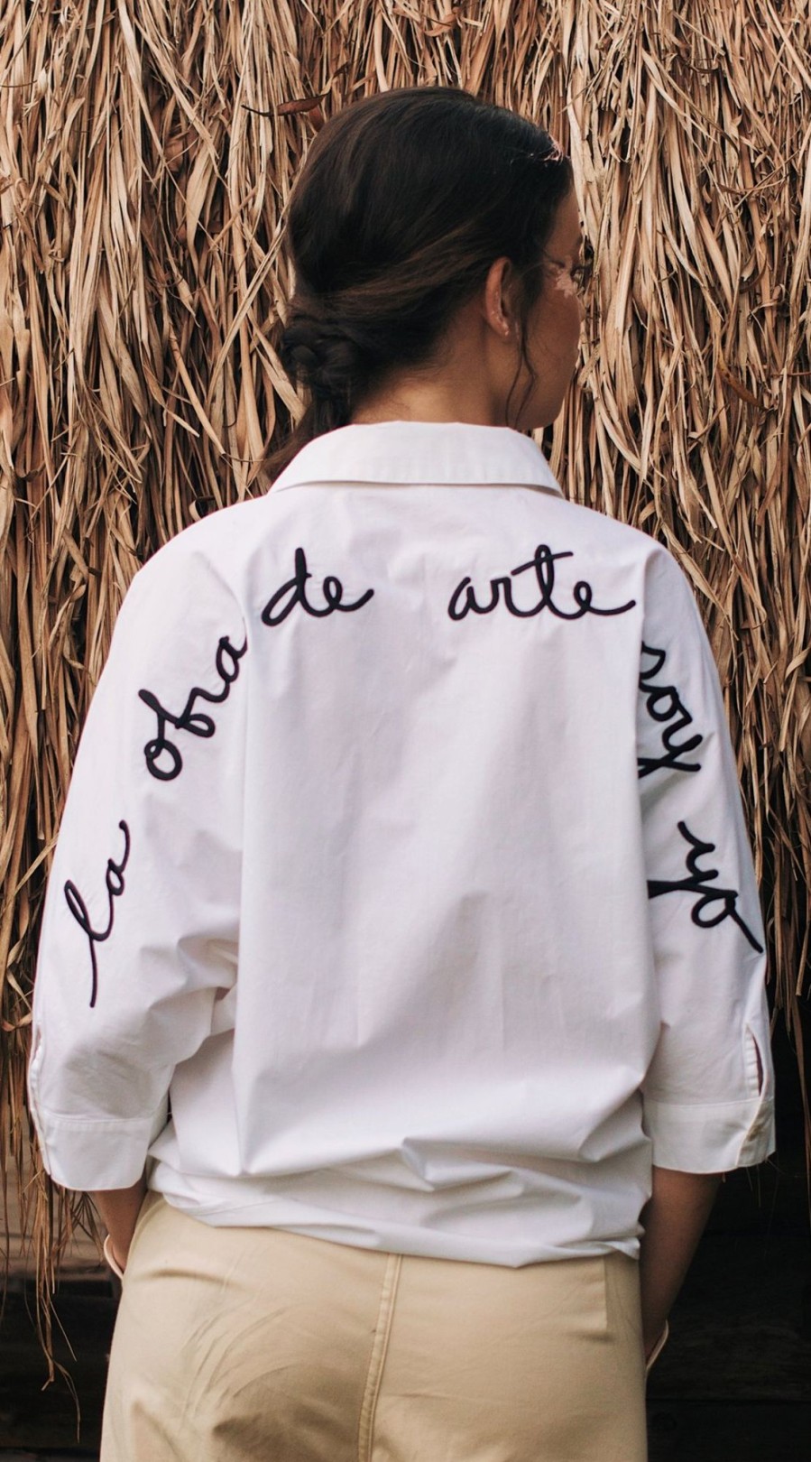 Women LA OBRA DE ARTE SOY YO Tops | White Shirt Lodasy