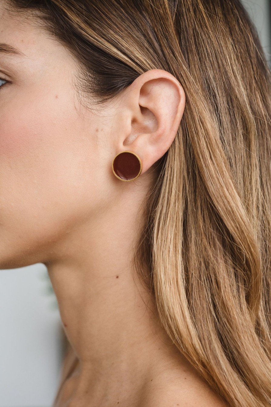 Women LAURA DAVILA Earrings | Mini Carola Red Earrings