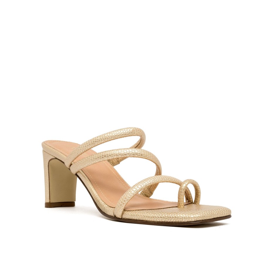 Women ALTA SHOES Sandals | Ottilia Gold Sandals