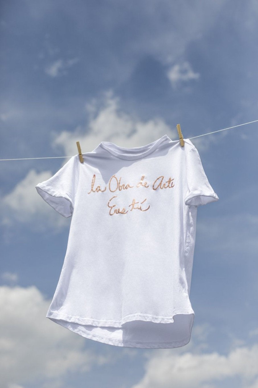 Women LA OBRA DE ARTE SOY YO T-Shirts | Rose Gold T-Shirt La Obra De Arte Eres Tu