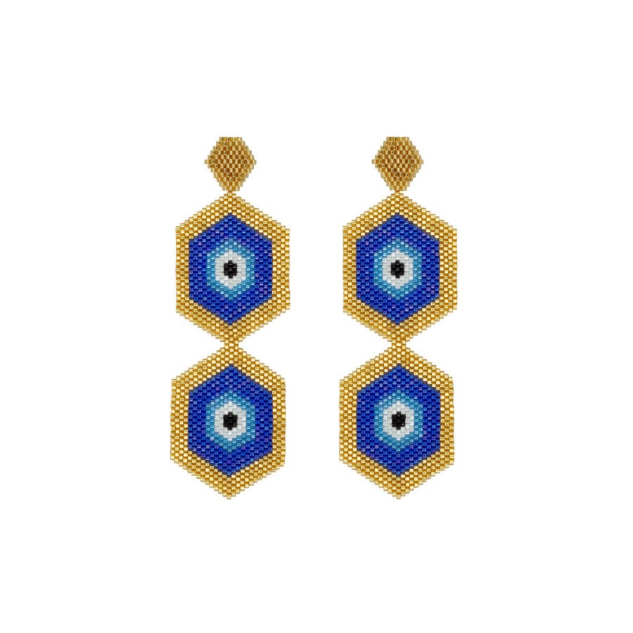 Women BOCANEGRA Earrings | Golden Sea Poeta Earrings