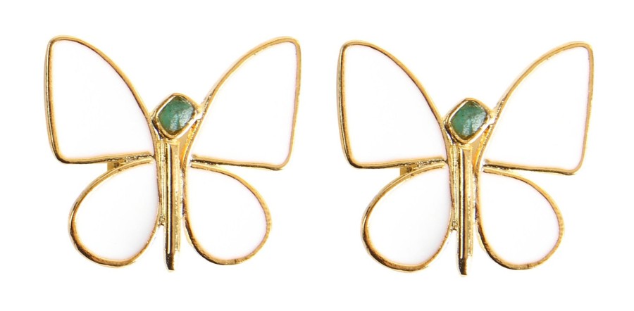 Women TAO BY VANESSA ARCILA Earrings | Butterfly Effect White Earrings