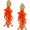 Women JETLAG_MODE Earrings | Orange Coral Earrings