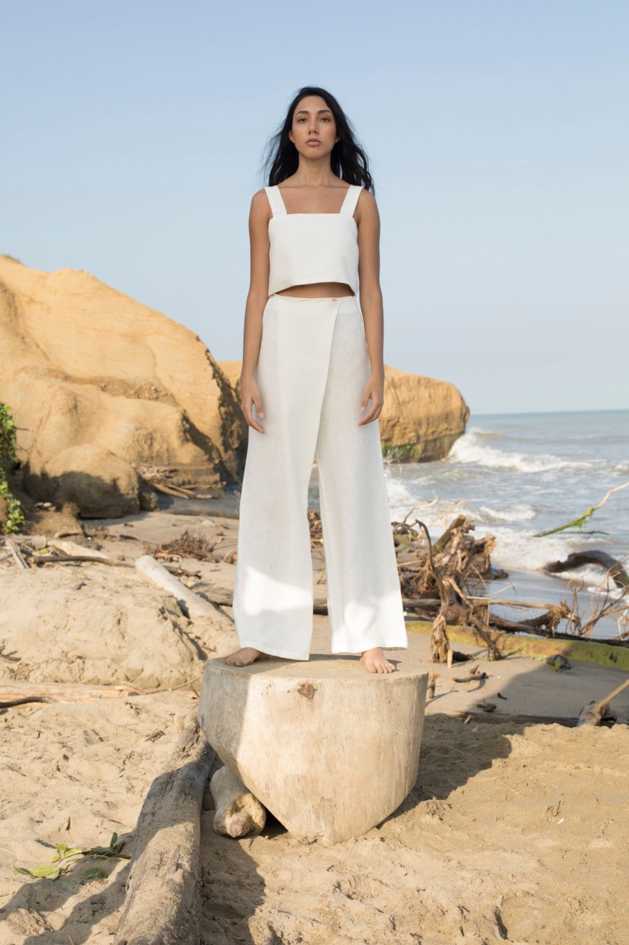 Women EPHEDRA Tops | Greta Ivory-Top