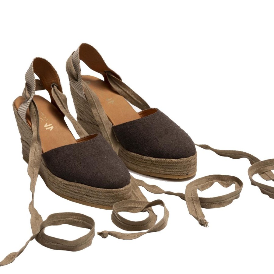 Women Silvia Cobos Espadrilles | Silvia Cobos Flicker Wedge Espadrille Brown