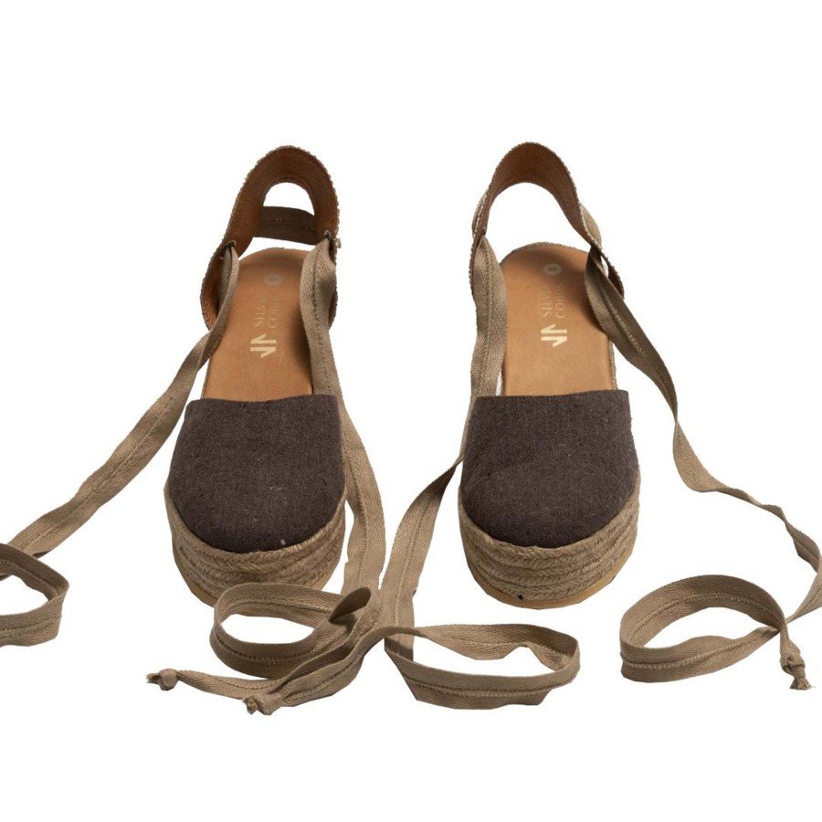 Women Silvia Cobos Espadrilles | Silvia Cobos Flicker Wedge Espadrille Brown