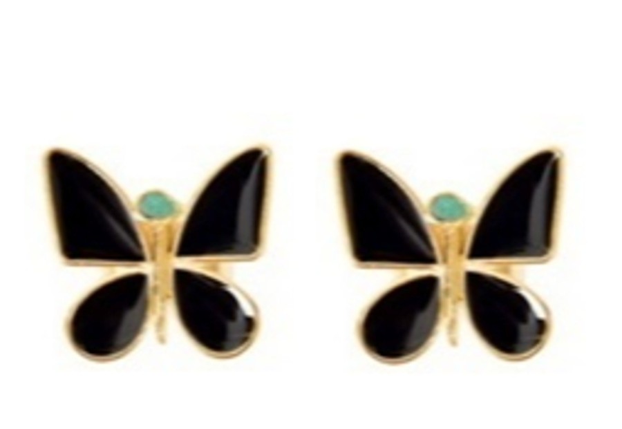 Women TAO BY VANESSA ARCILA Earrings | Butterfly Effect Black Earrings