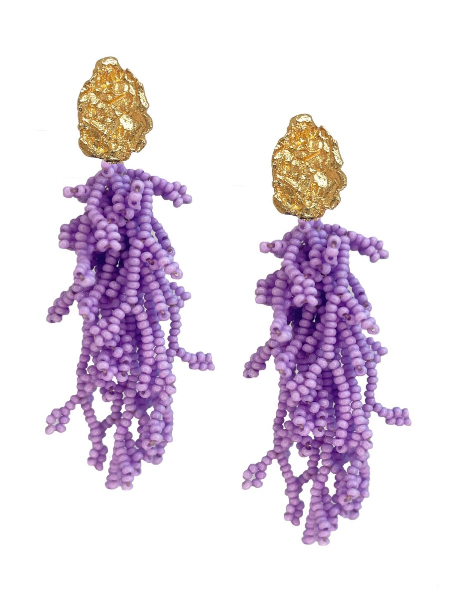 Women JETLAG_MODE Earrings | Lilac Coral Earrings