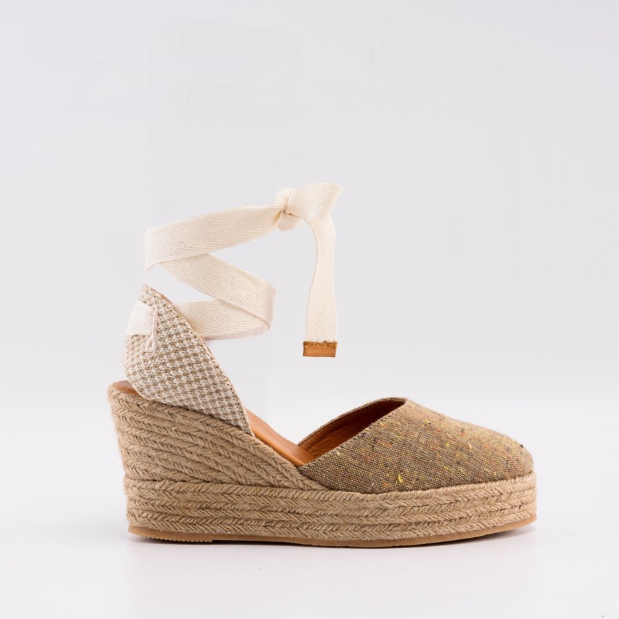 Women Silvia Cobos Sandals | Silvia Cobos Maca Double Camel