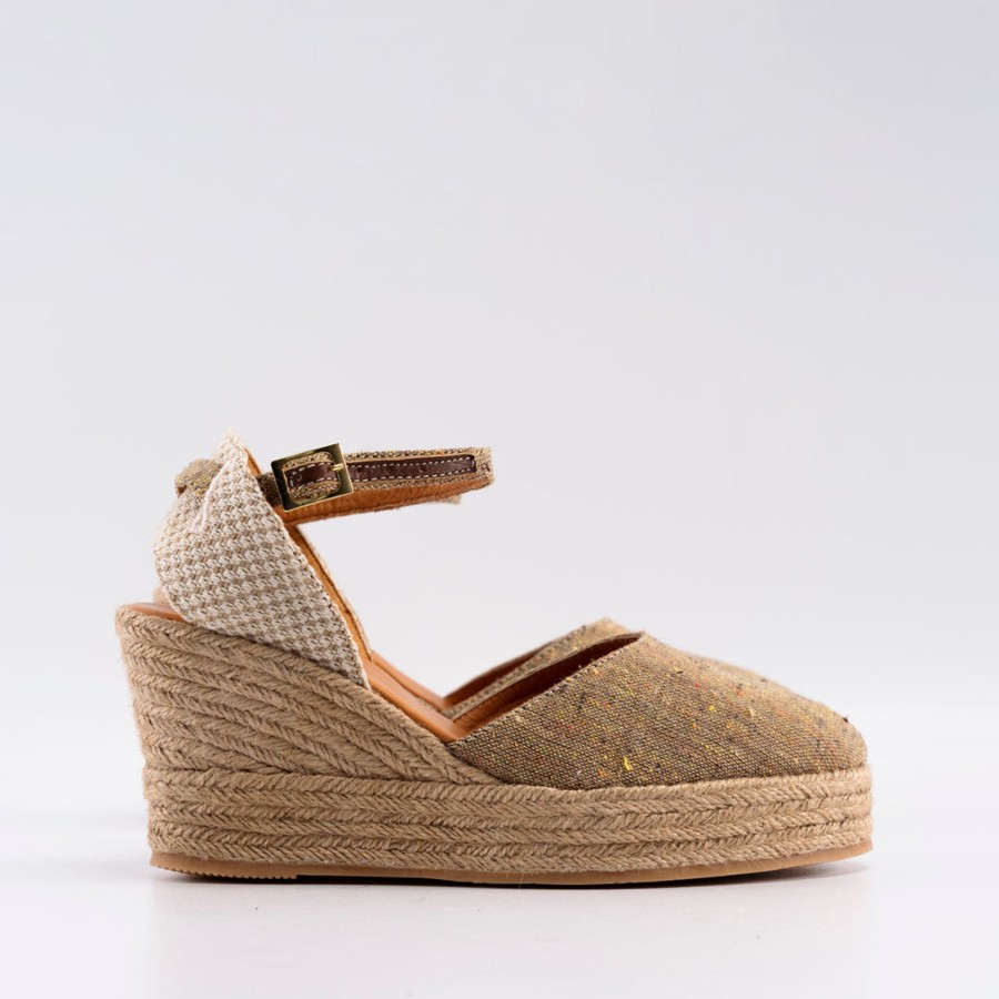 Women Silvia Cobos Sandals | Silvia Cobos Maca Double Camel