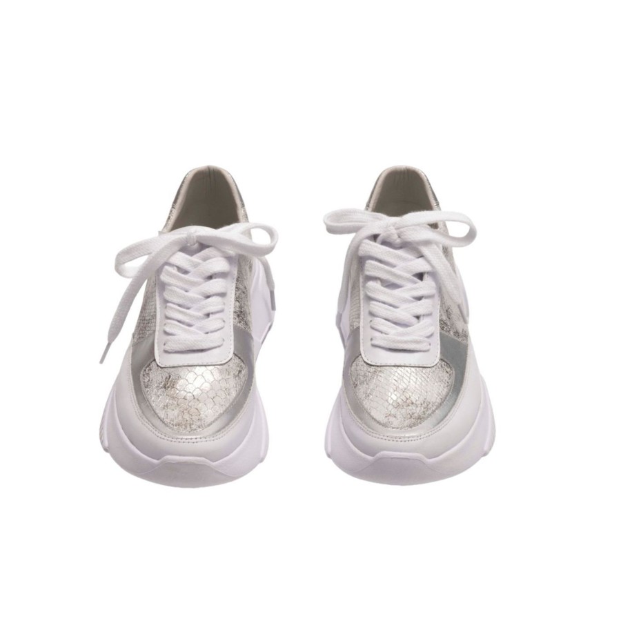 Women Silvia Cobos Sneakers | Silvia Cobos Luna Sneakers Silver