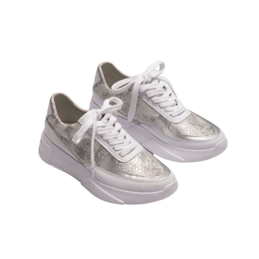 Women Silvia Cobos Sneakers | Silvia Cobos Luna Sneakers Silver