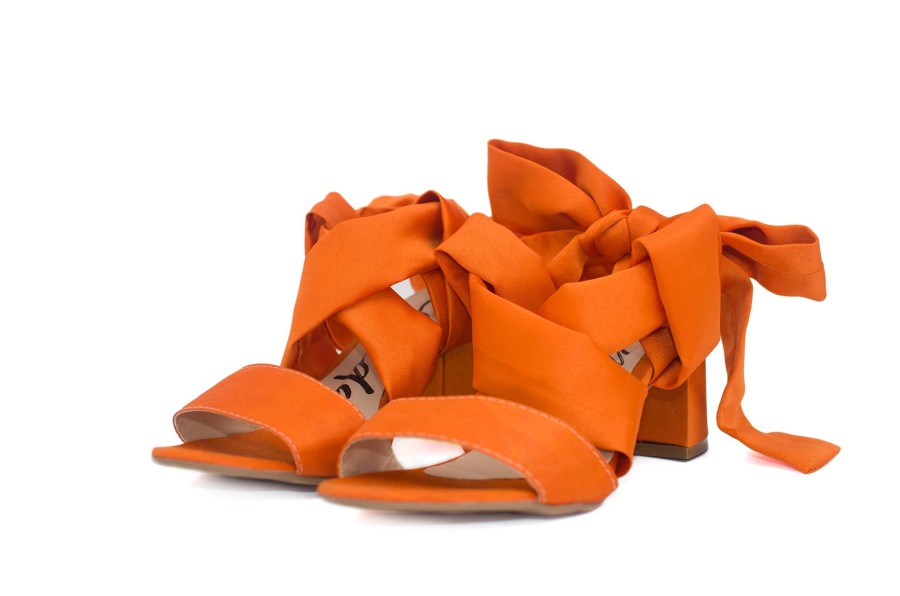 Women LAURA CEPEDA Sandals | Ocean Orange Heels