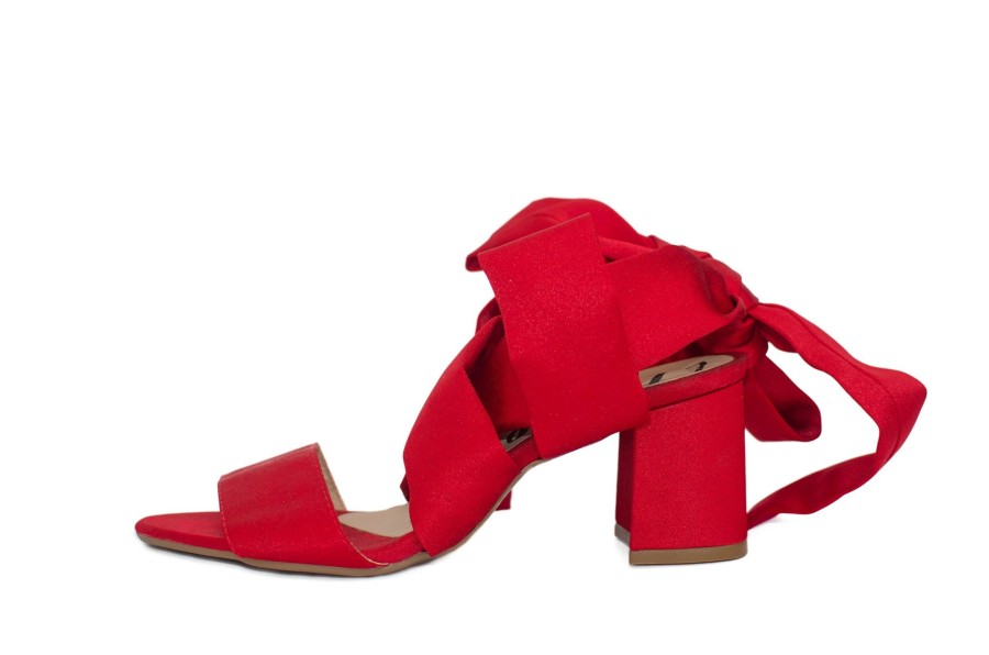 Women LAURA CEPEDA Sandals | Ocean Red Heels