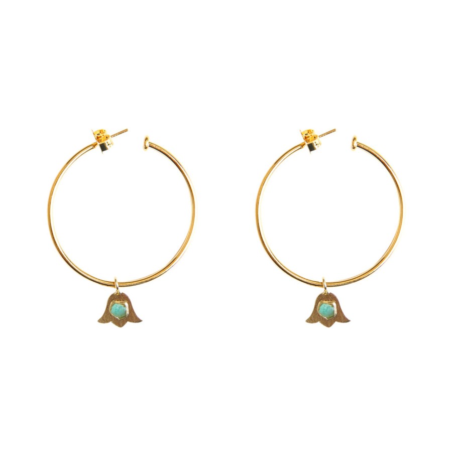 Women TAO BY VANESSA ARCILA Earrings | Simple Pendant Flower Earrings