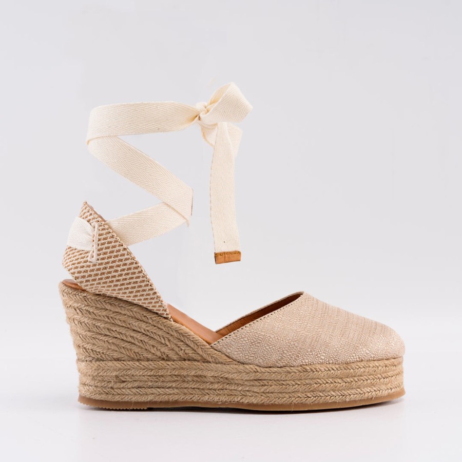 Women Silvia Cobos Sandals | Silvia Cobos Maca Double Beige