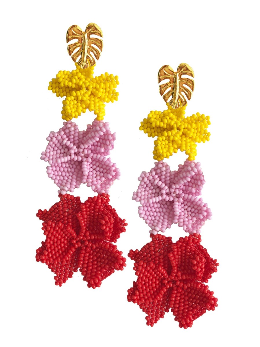 Women JETLAG_MODE Earrings | Multicolor Garden Earrings (3F)